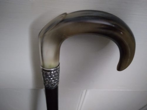 Victorian horn walking cane - Image 3