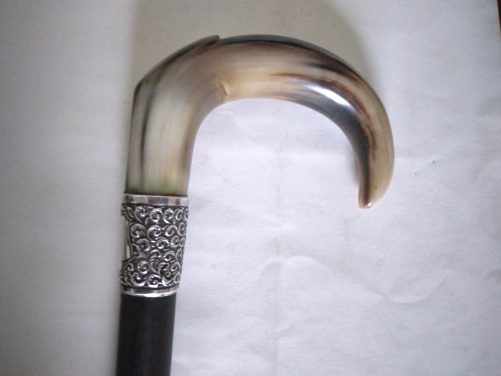 Victorian horn walking cane