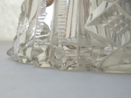 Edwardian cut glass scent bottle - Image 4