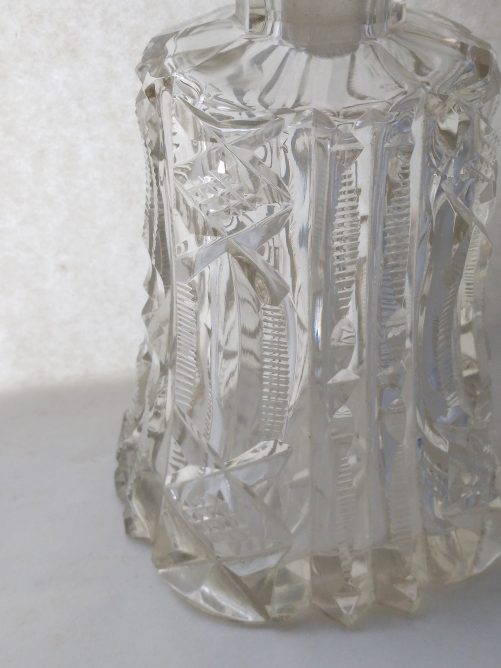 Edwardian cut glass scent bottle - Image 3