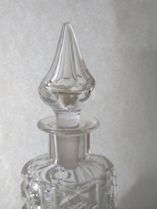 Edwardian cut glass scent bottle - Image 5