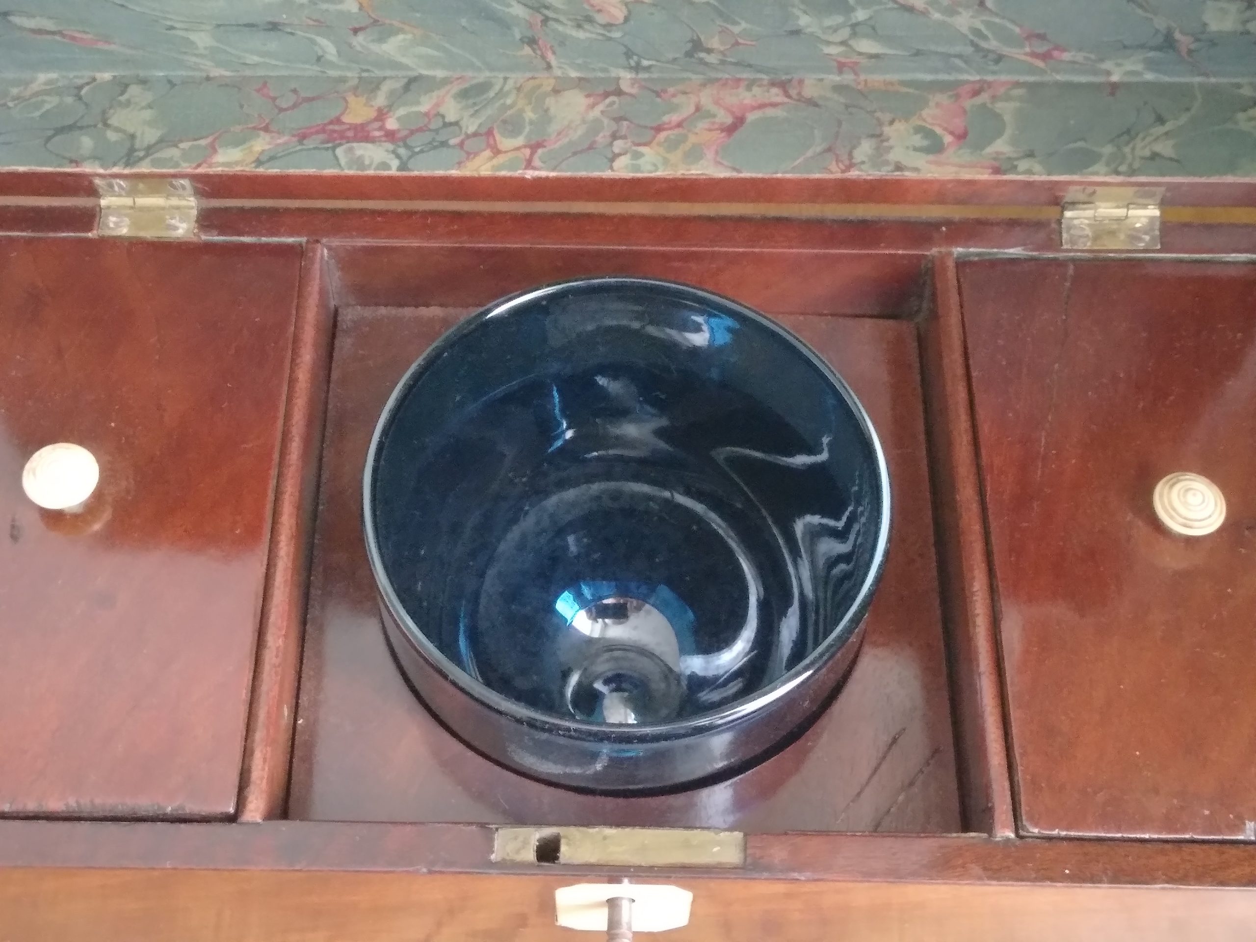 George III mahogany tea caddy