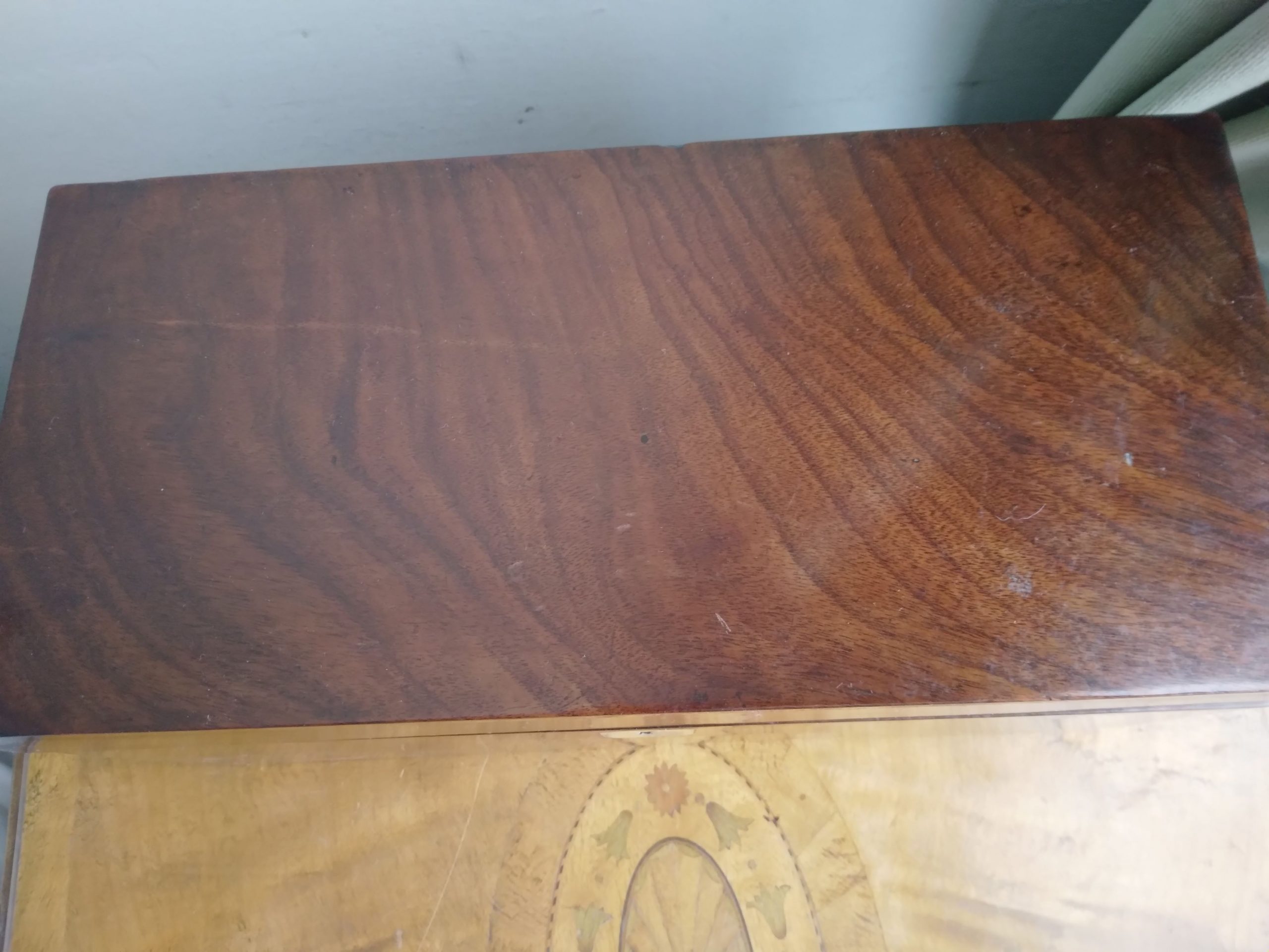 George III mahogany tea caddy - Image 3