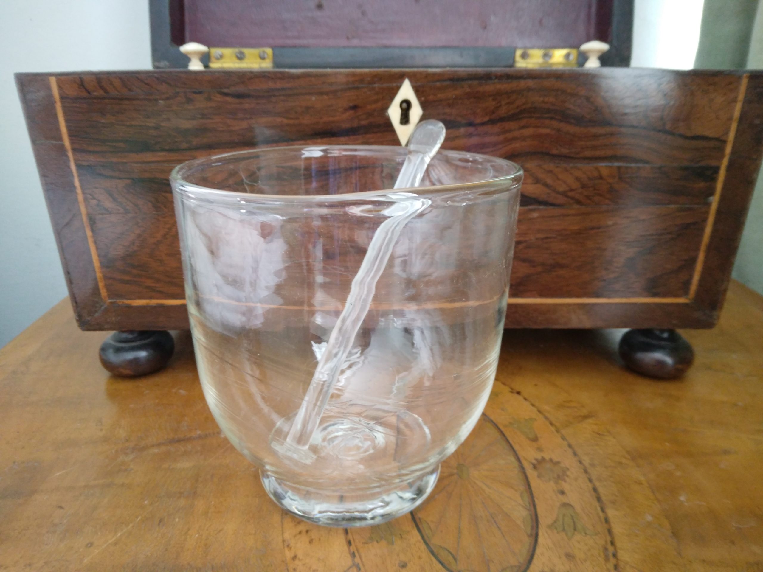 Regency William 1V rosewood tea caddy - Image 3