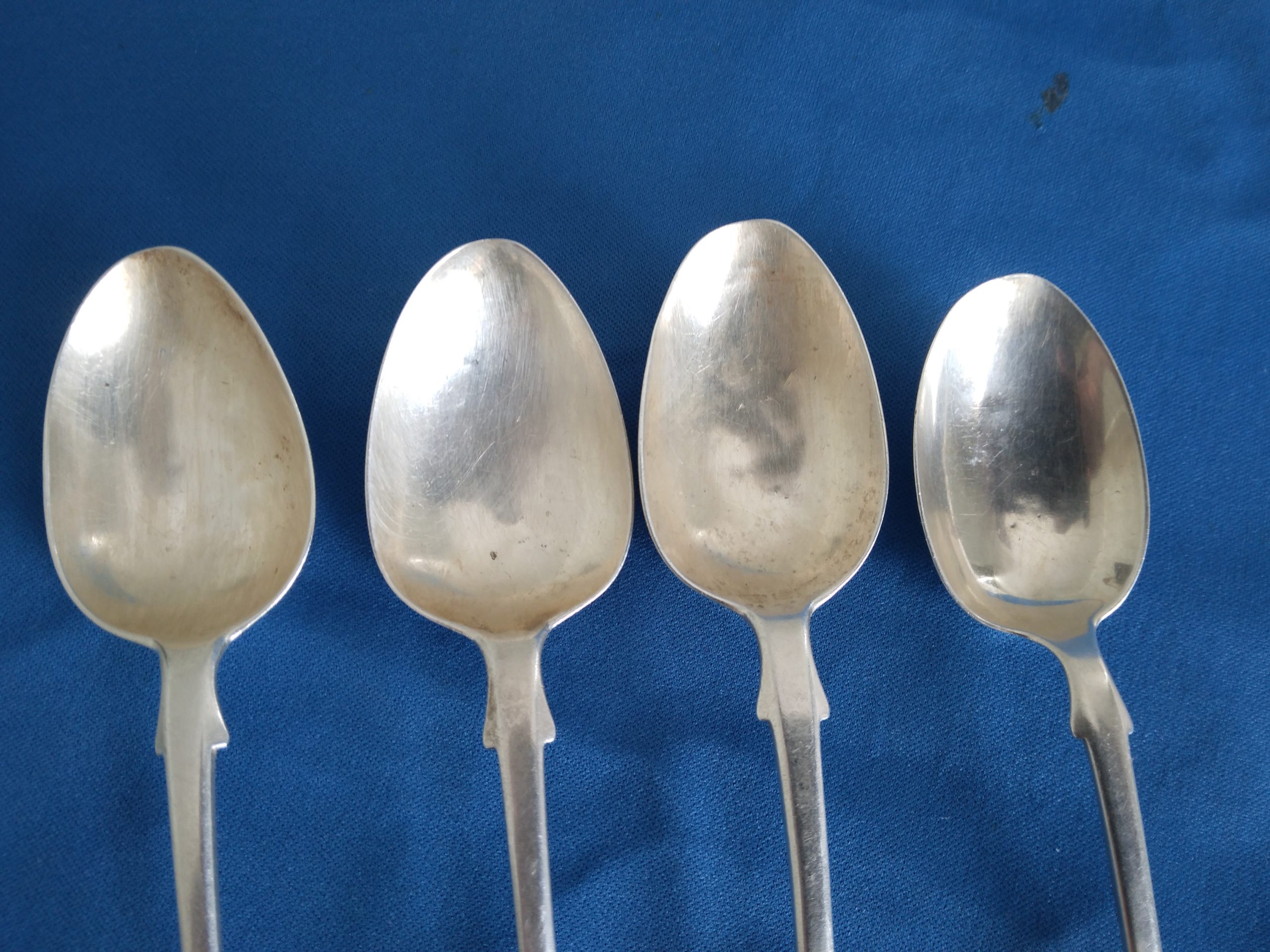 Four silver teaspoons, Exeter hallmarks 1864 and later - Image 4