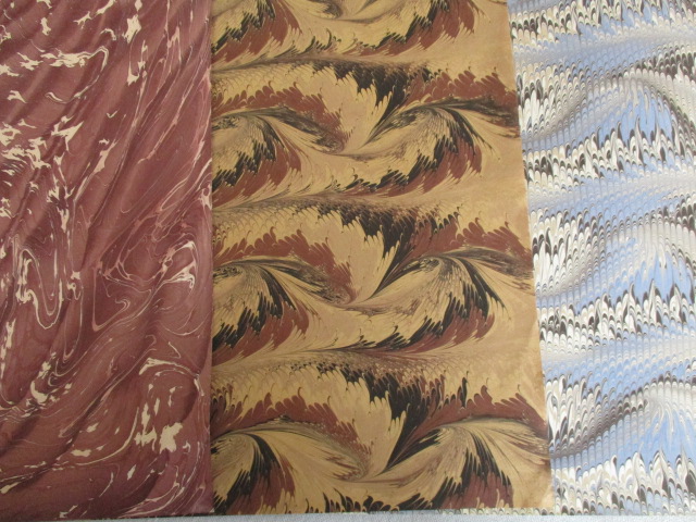 Marbled papers, various patterns - Image 3