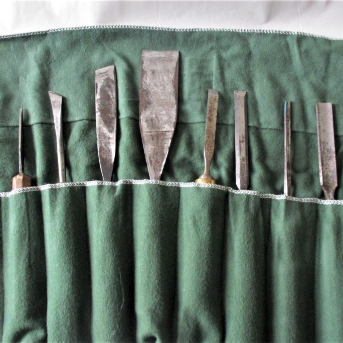 Addis, Taylor carving tools roll - Rod Naylors Antique Restoration