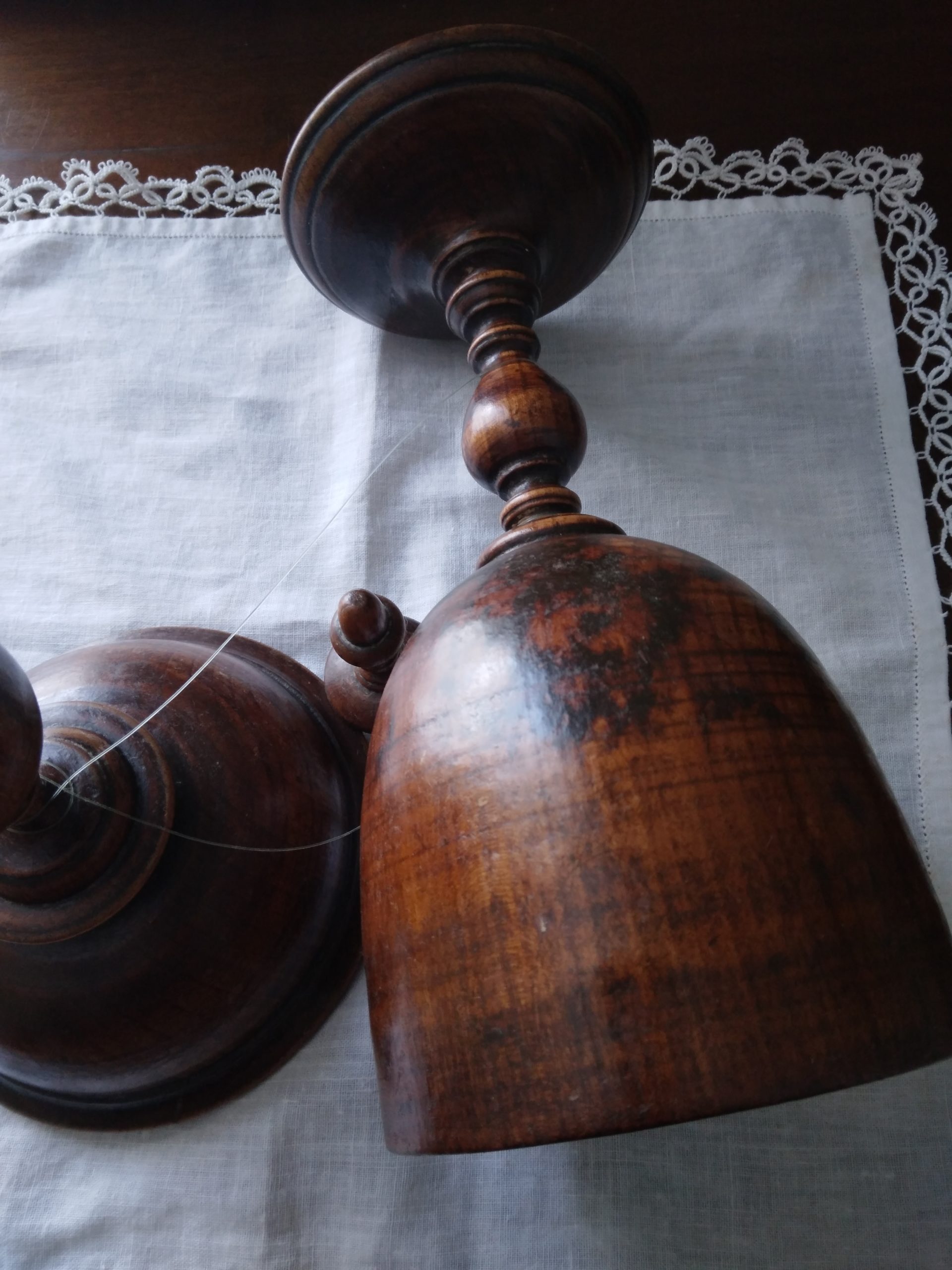 Fruitwood goblet and cover C17th style - Image 3