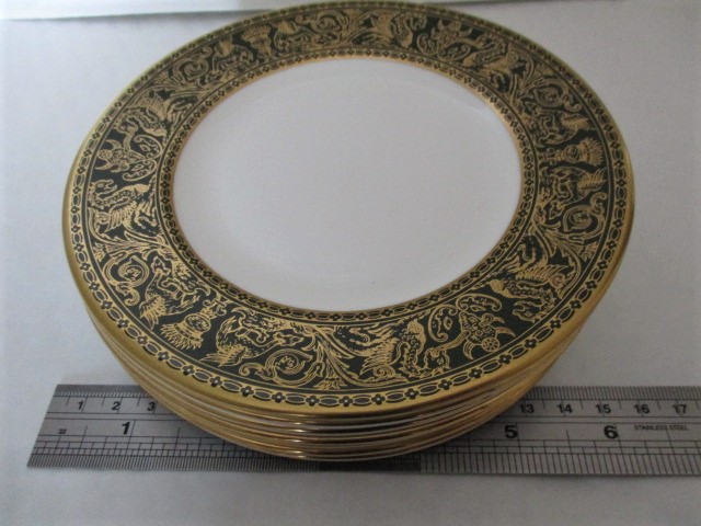 Wedgwood Florentine green arras W4170 china - Image 4