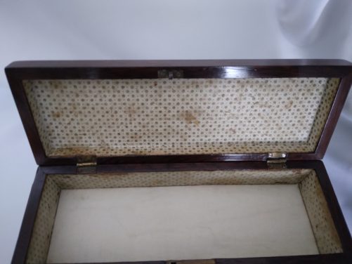 Tunbridge ware glove box, pillow top - Image 5
