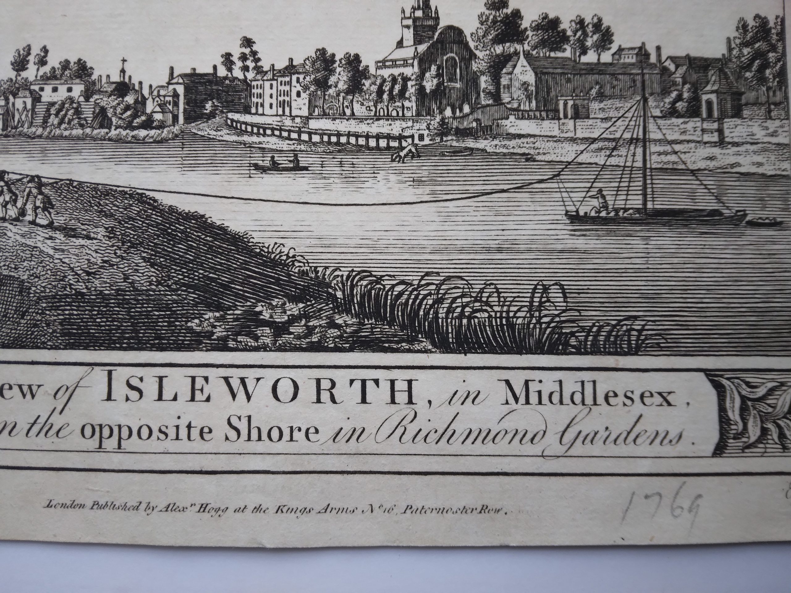 View of Isleworth in Middlesex from the opposite shore in Richmond Gardens - Image 3