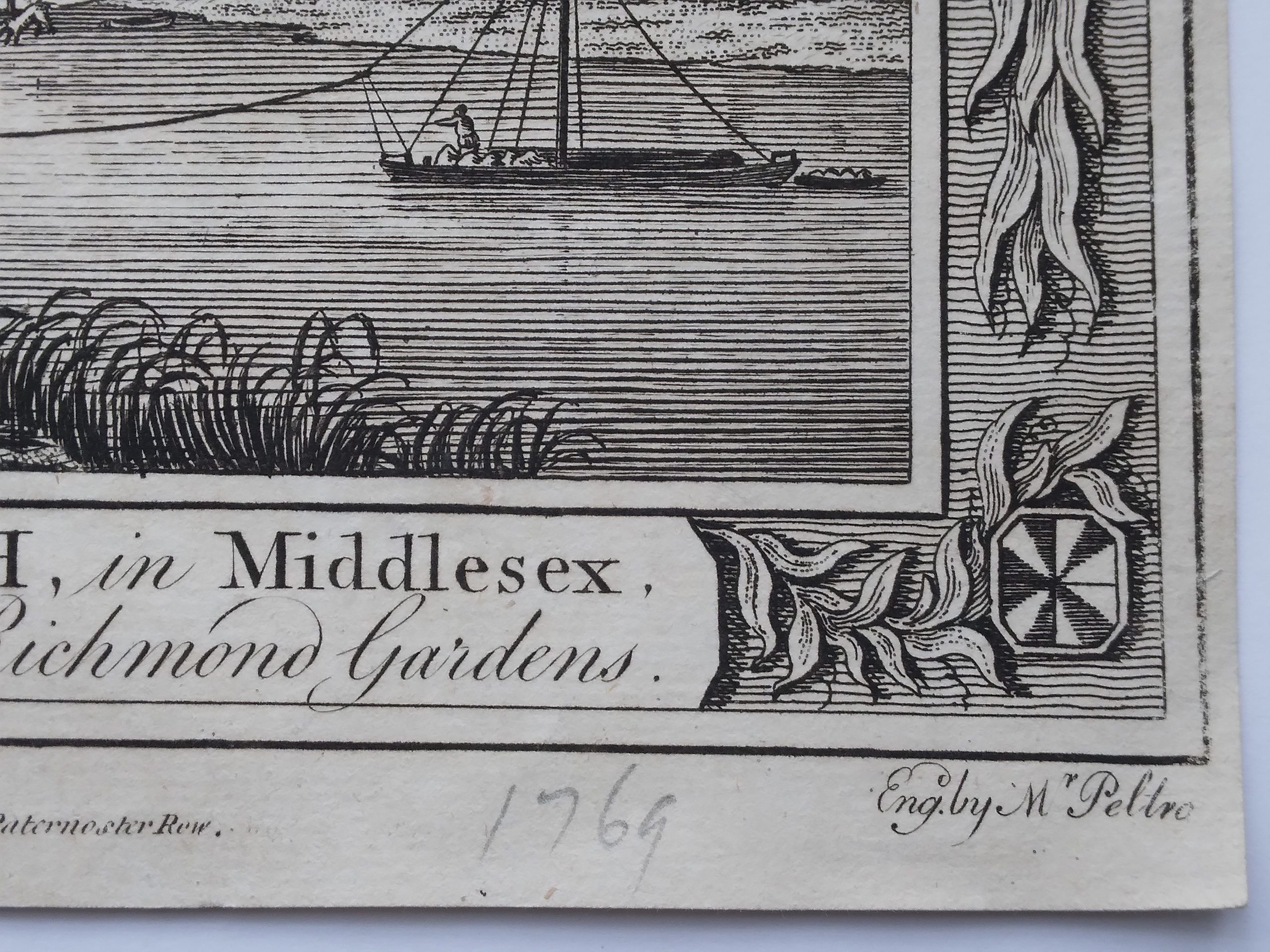 View of Isleworth in Middlesex from the opposite shore in Richmond Gardens - Image 2