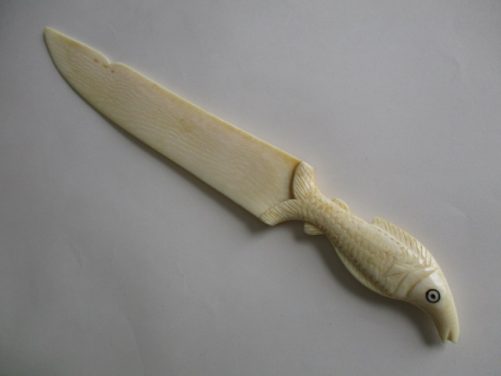 Carved Ivory Letter Opener Rod Naylors Antique Restoration