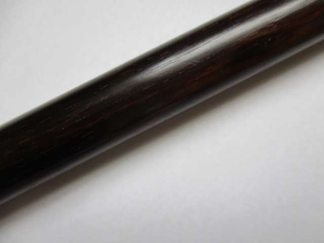 Ebony walking cane with carved ivory handle - Image 3