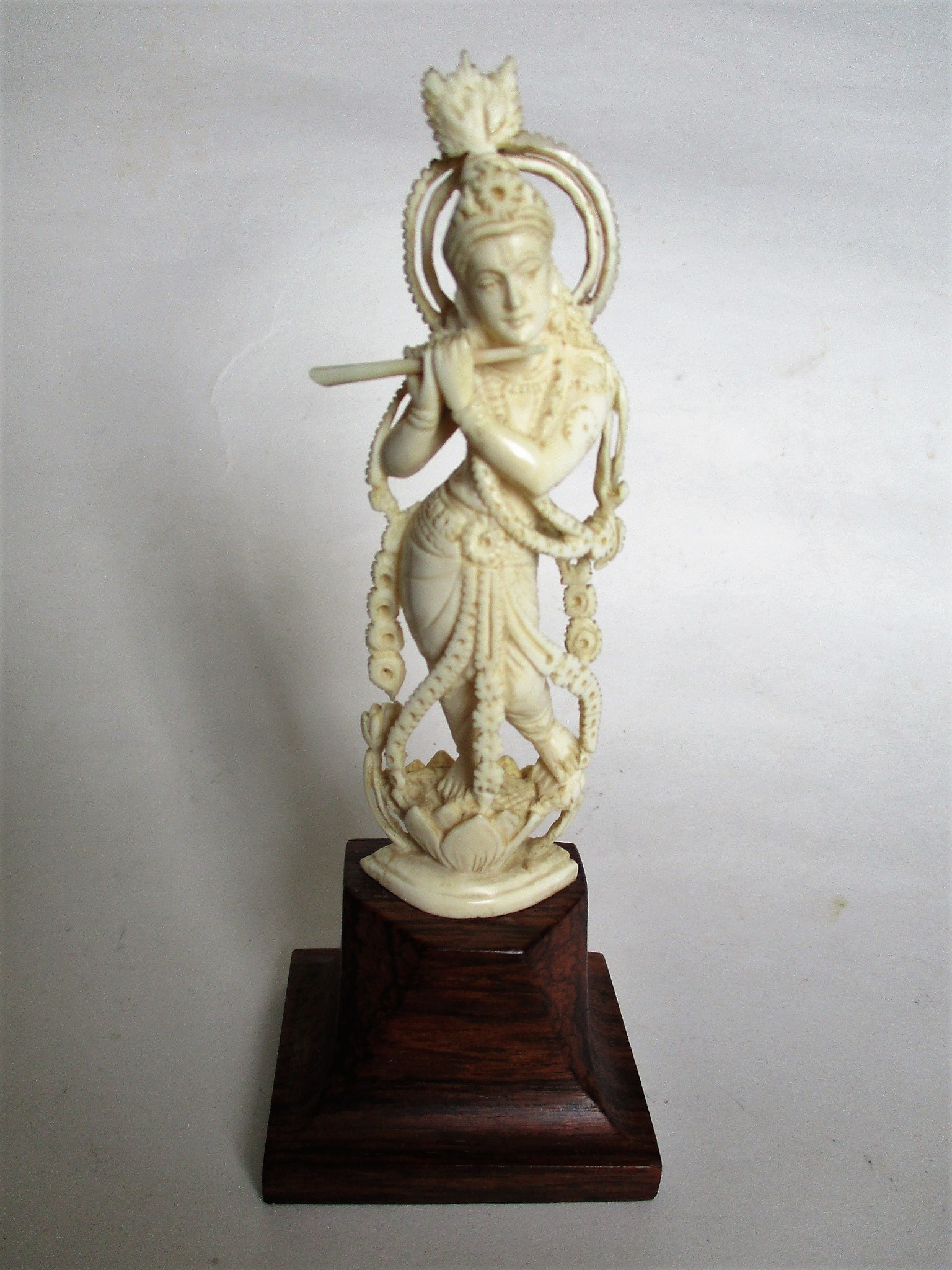 Indian ivory figure, Krishna Rod Naylors Antique Restoration