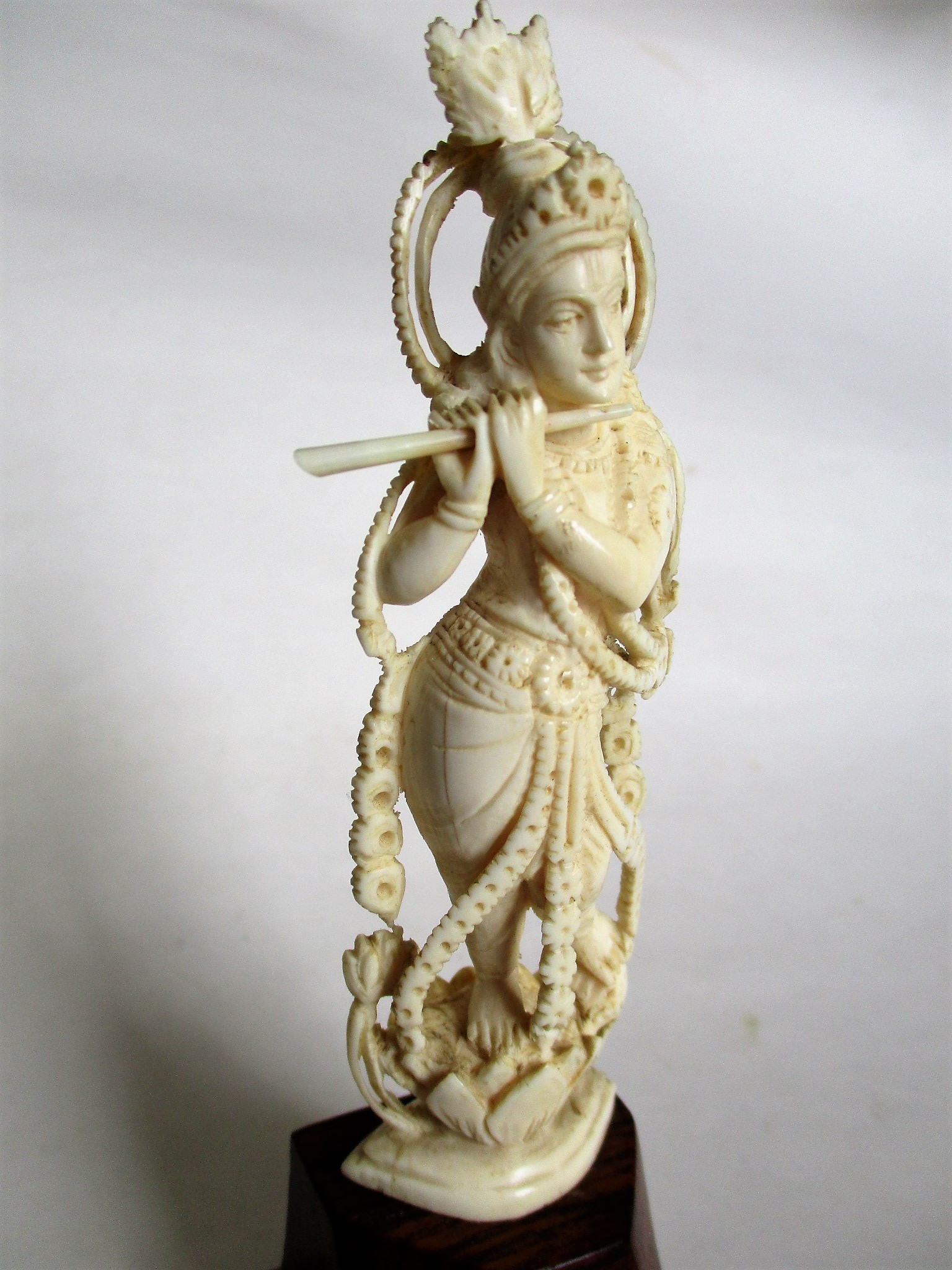 Indian ivory figure, Krishna Rod Naylors Antique Restoration