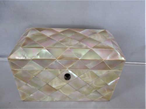 Regency mother of pearl tea caddy - Image 3