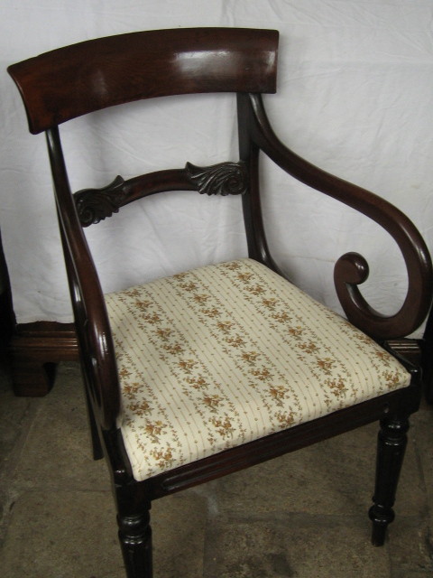 Antique Regency mahogany chair