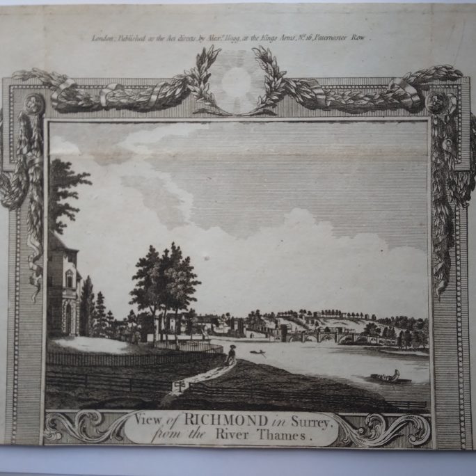 View of Richmond in Surrey from the River Thames