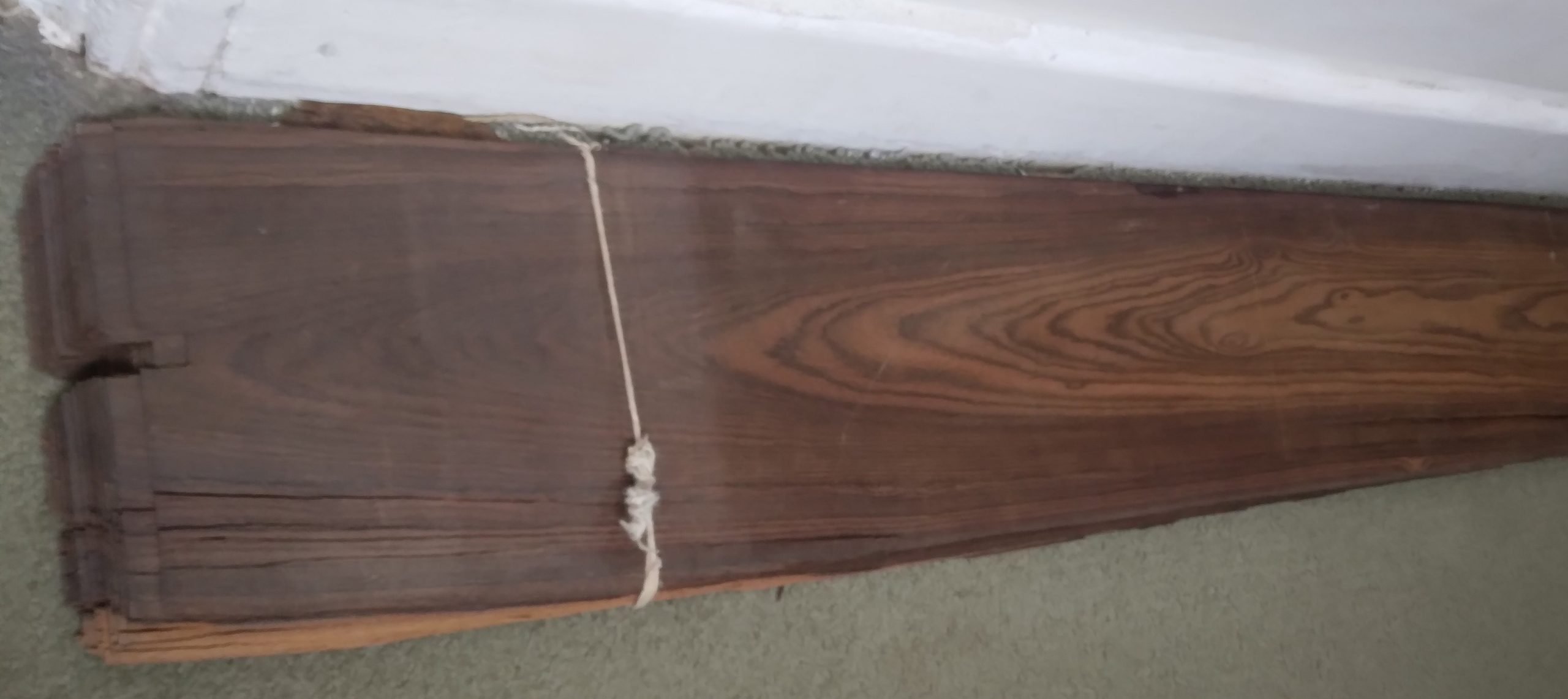 Veneer, antique rio rosewood veneer, five inches wide, eighty inches long - Image 2