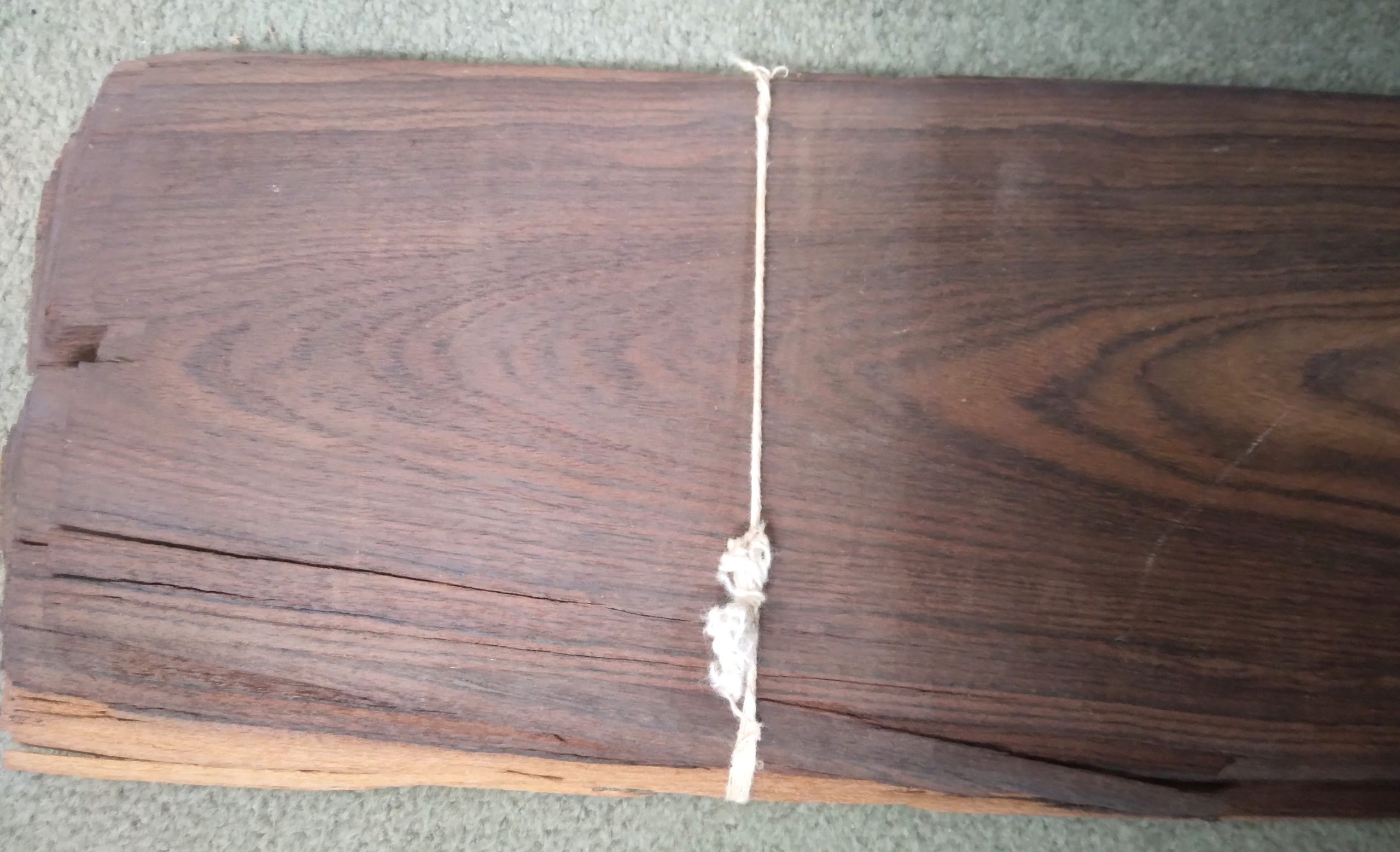 Veneer, antique rio rosewood veneer, five inches wide, eighty inches long - Image 3