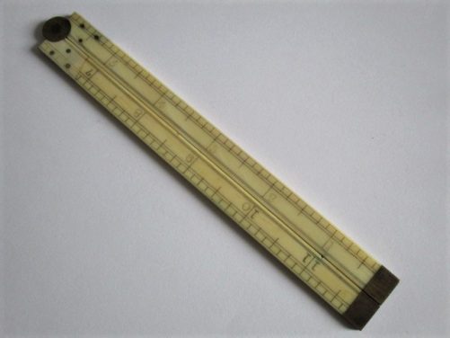 Folding ivory ruler, London maker - Rod Naylors Antique Restoration