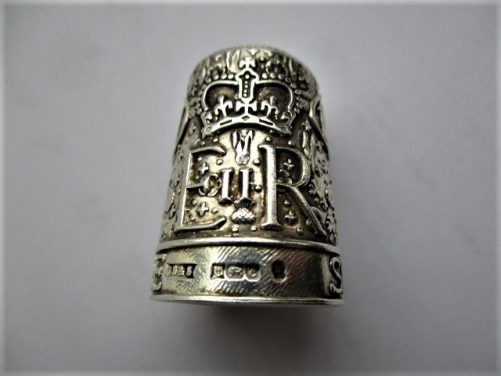 Silver Jubilee thimble