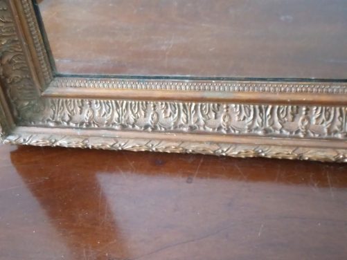 Victorian small wall mirror - Image 4