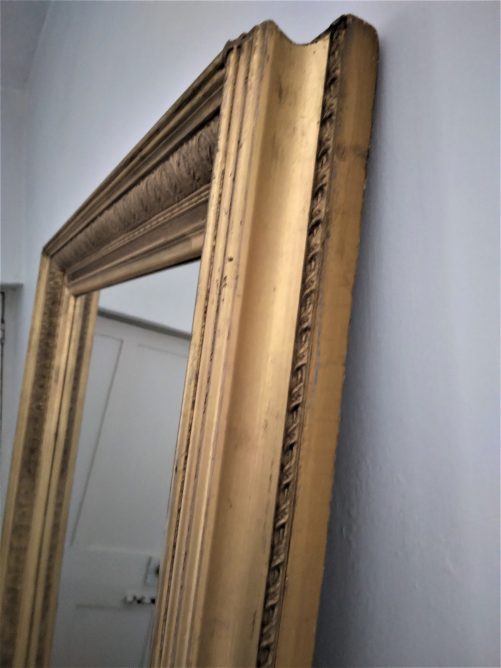 Victorian gilt wall mirror - Image 5