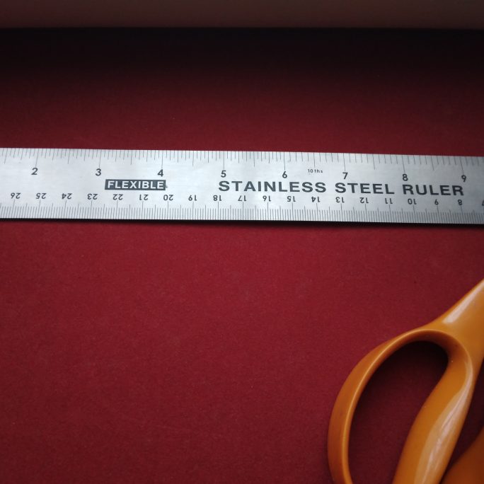 Victorian wallpaper, flocked, scarlet