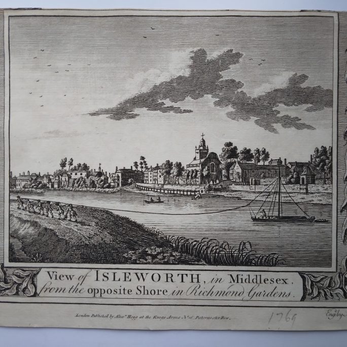 View of Isleworth in Middlesex from the opposite shore in Richmond Gardens