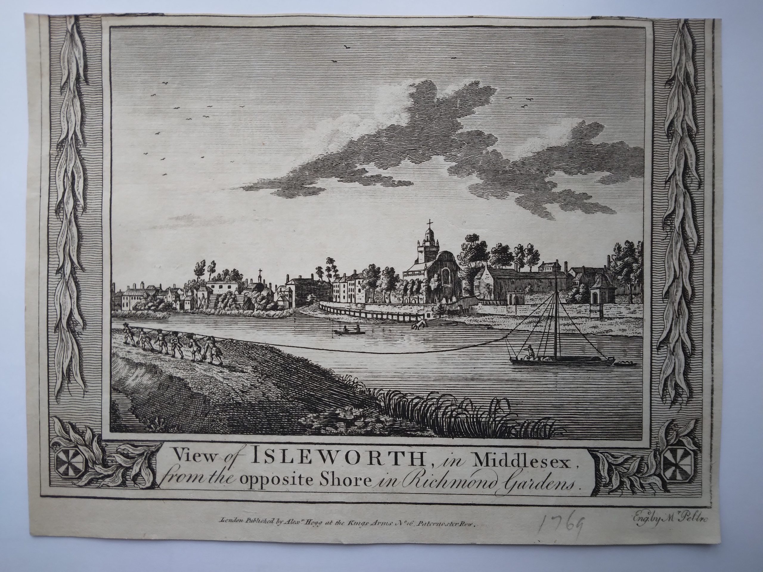 View of Isleworth in Middlesex from the opposite shore in Richmond Gardens